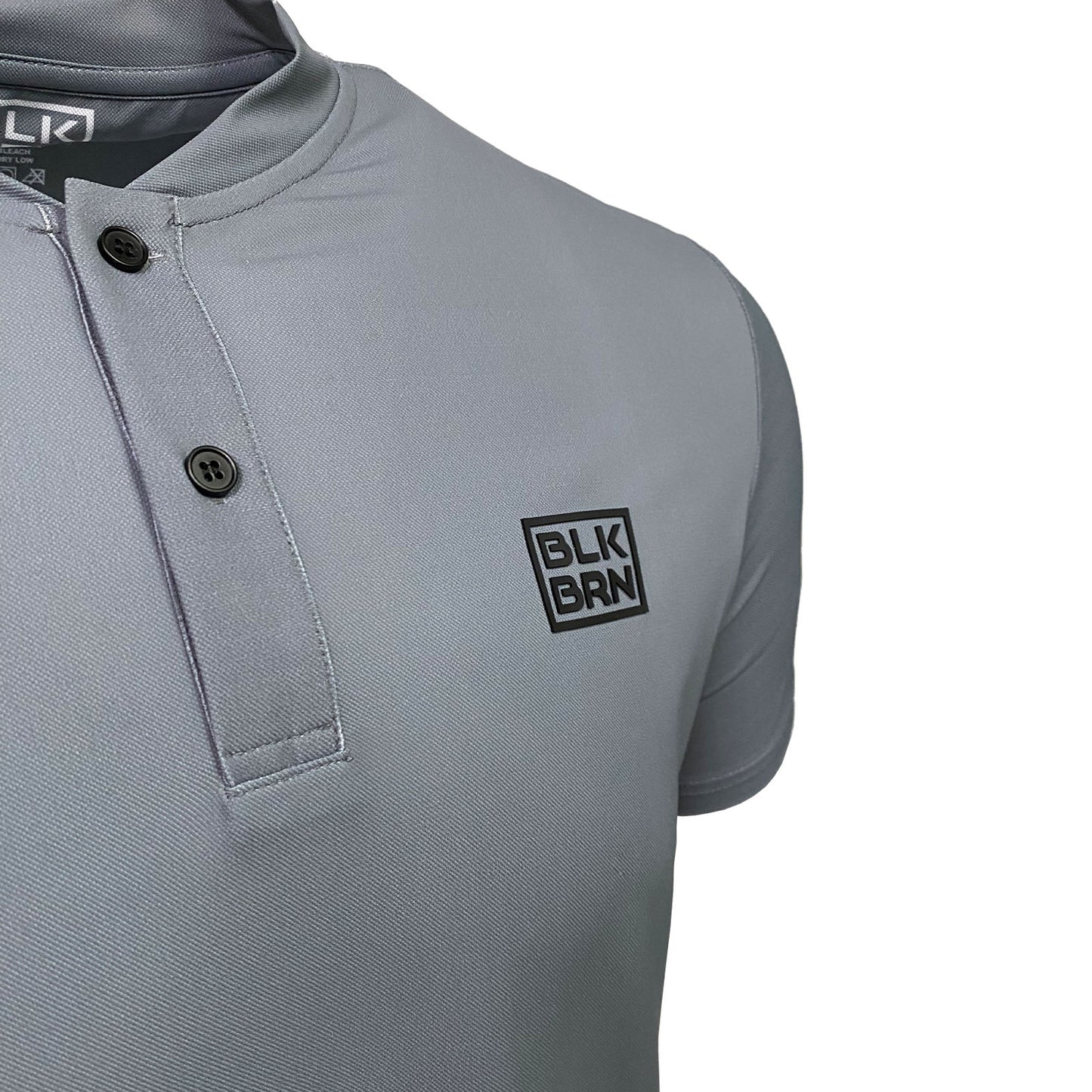BLKBRN Low Collar, StretchTech, Polo, Grey