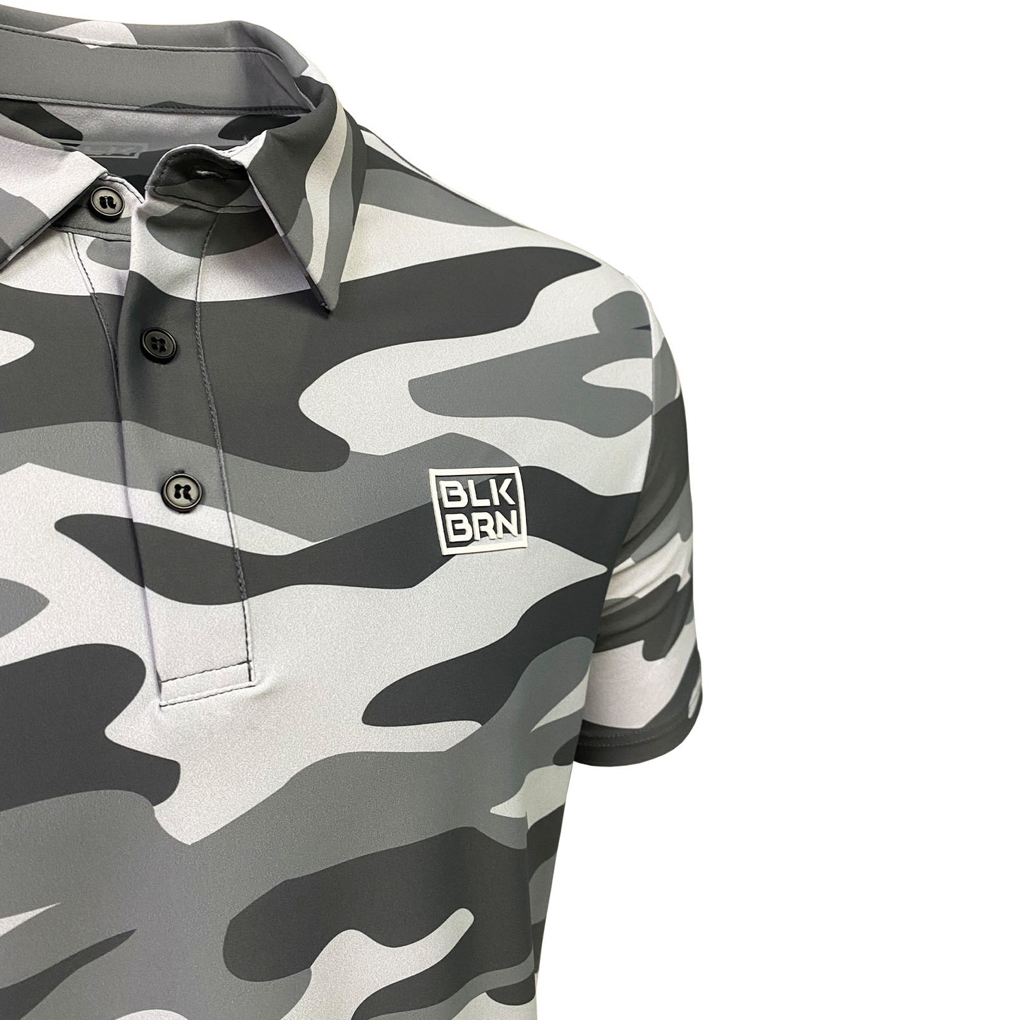 BLKBRN Stretch Tech, Collard Polo, Camo