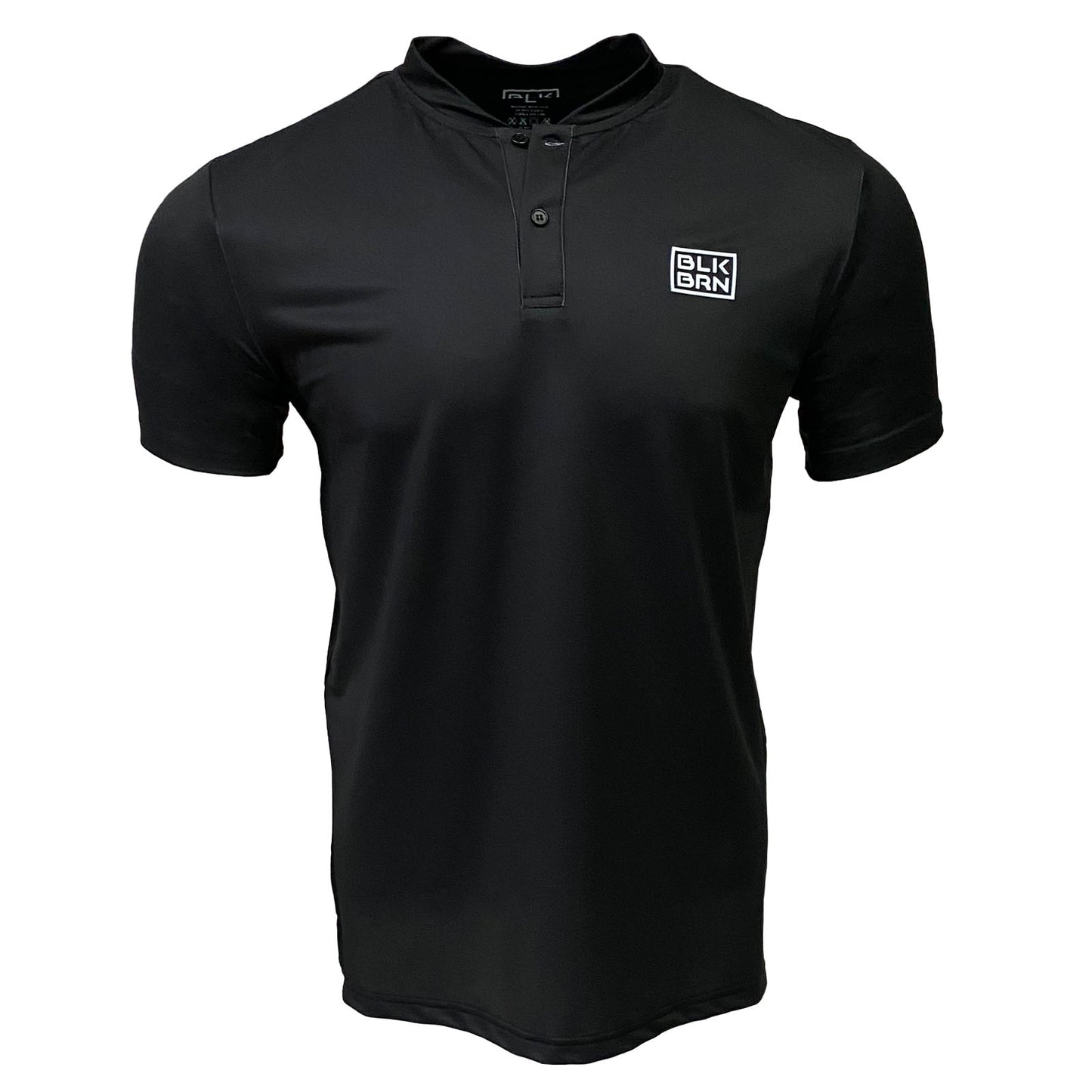 BLKBRN StretchTech, Low Collar Polo, Black