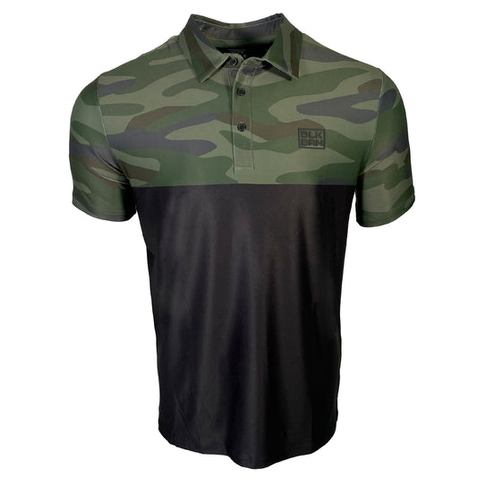 BLKBRN StretchTech, Collared Polo, Camo/Black