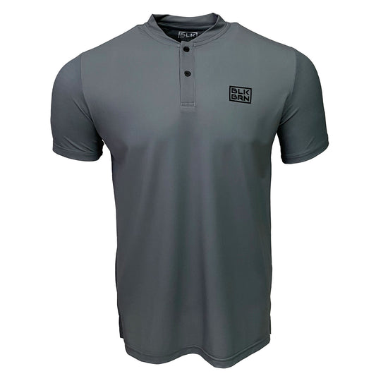 BLKBRN Low Collar, StretchTech, Polo, Grey